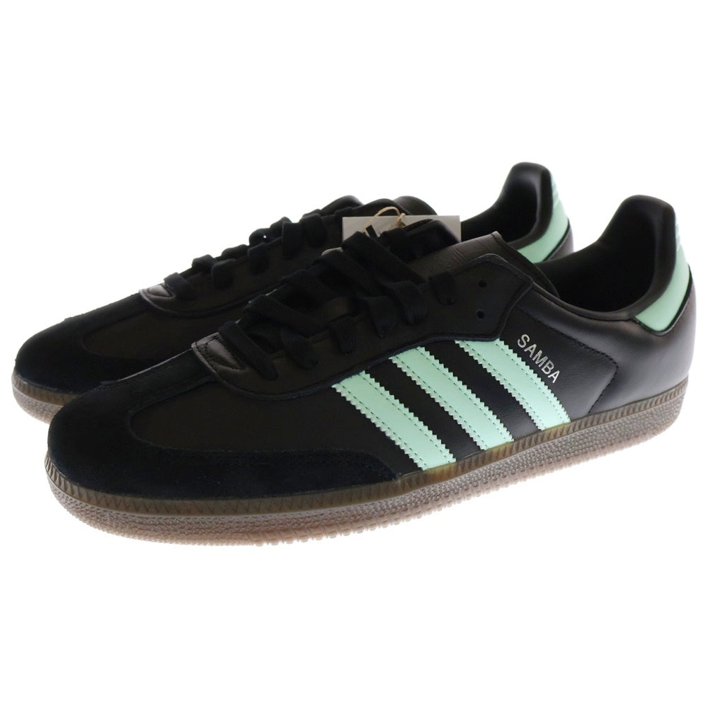 adidas(アディダス) SAMBA OG CLEAR MINT PACK サンバ オージー クリア ミント パック ローカットスニーカー ブラックUS11/29cm JR7109