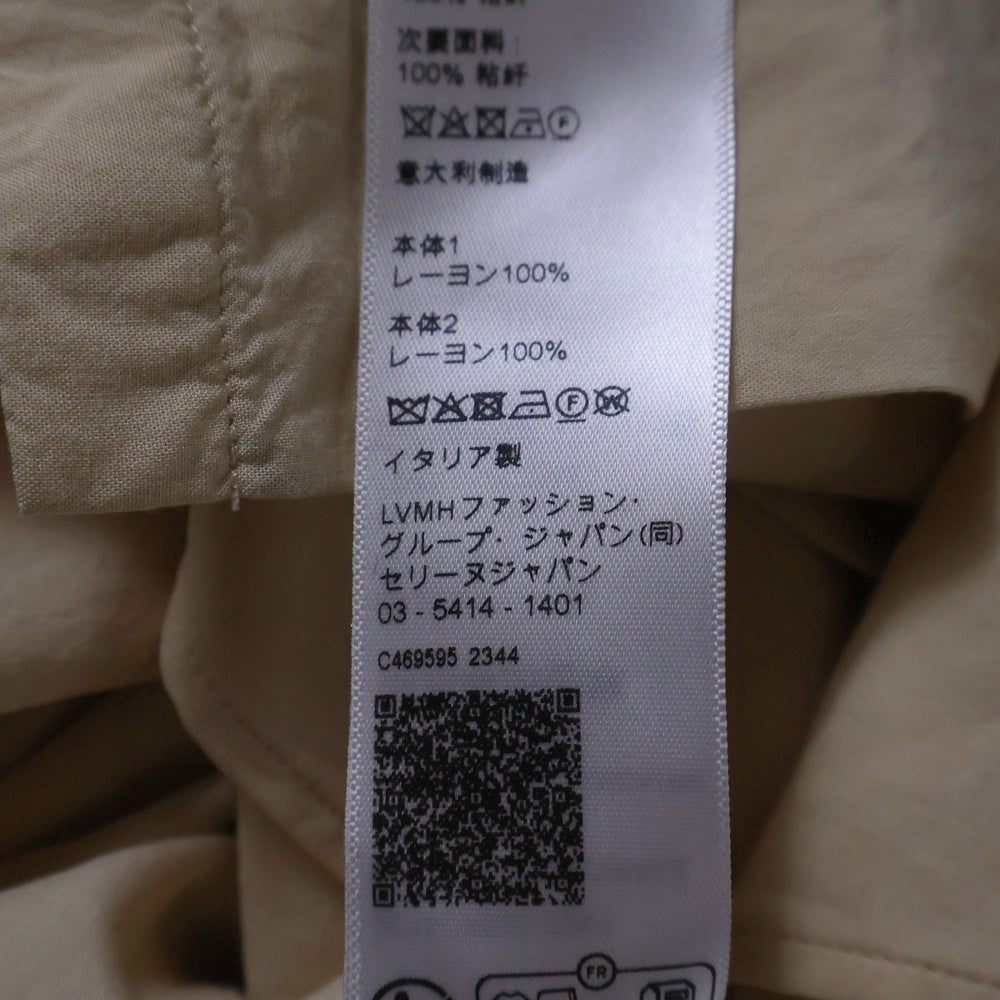 CELINE(セリーヌ) 24AW ロゴエンブロイダリー ロカビリー 半袖シャツ レーヨン ブラック/アイボリー 2C15C852C