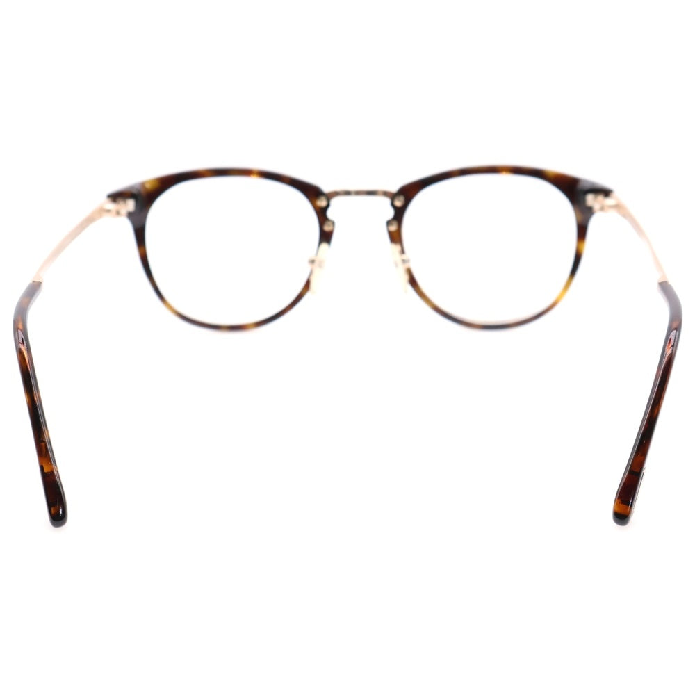 TOM FORD(トムフォード) ウェリントンシェイプ メタルブリッジ メガネ サングラス 眼鏡 ブラウン/ゴールド TF5466 052