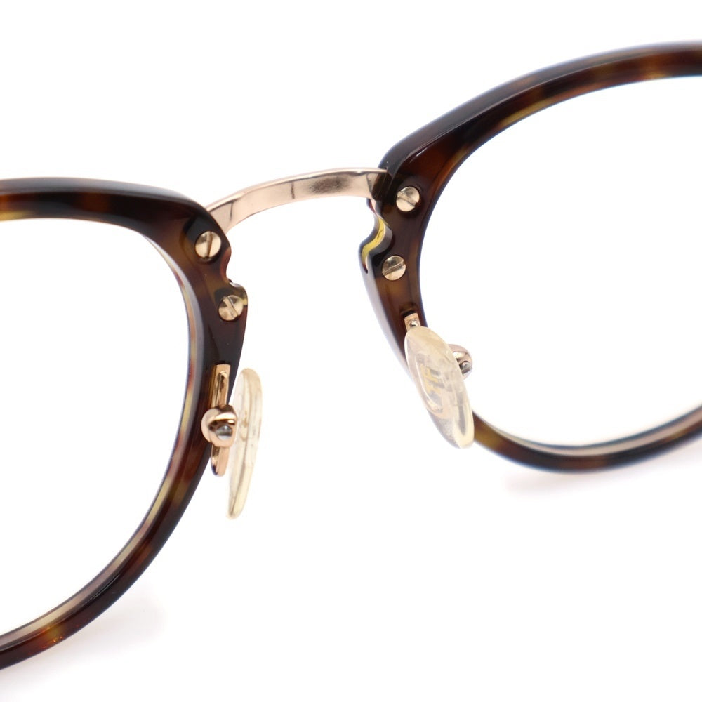 TOM FORD(トムフォード) ウェリントンシェイプ メタルブリッジ メガネ サングラス 眼鏡 ブラウン/ゴールド TF5466 052