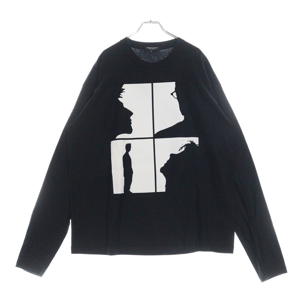 MIDNIGHT STUDIOS(ミッドナイトスタジオ) RESURRECTTION98 L/S TEE プリントカットソー 長袖Tシャツ ブラック