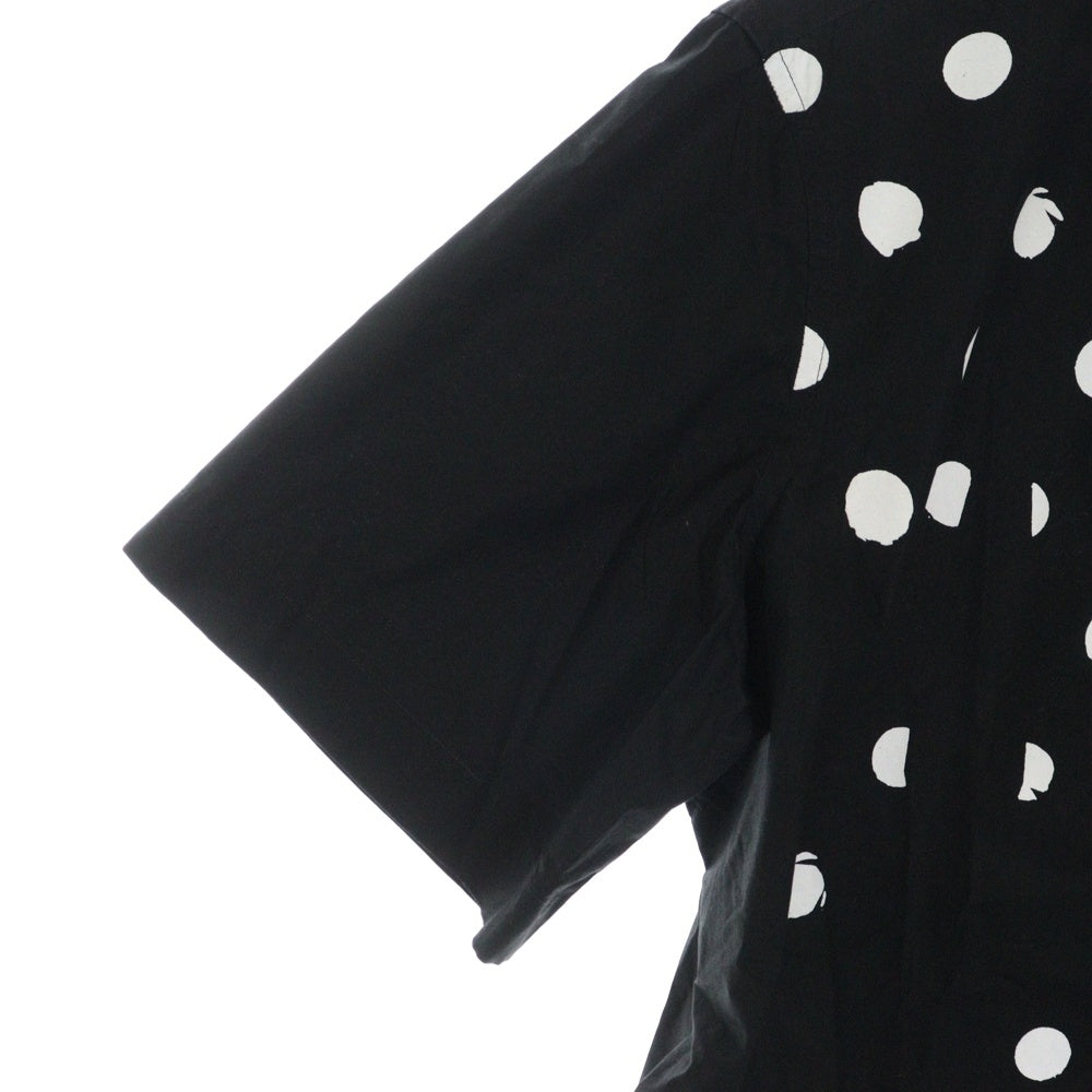 RAF SIMONS(ラフシモンズ) 23SS ドットプリント 半袖シャツ ブラック