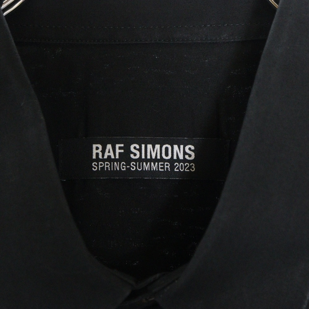 RAF SIMONS(ラフシモンズ) 23SS ドットプリント 半袖シャツ ブラック