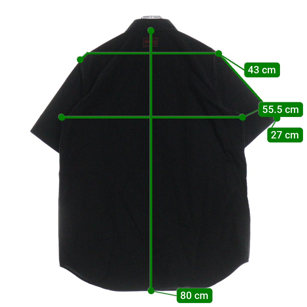 RAF SIMONS(ラフシモンズ) 23SS ドットプリント 半袖シャツ ブラック