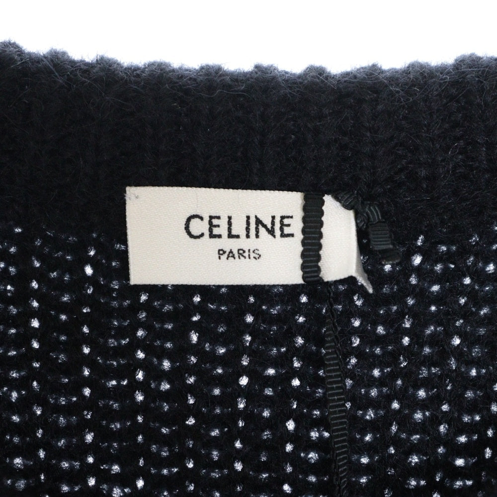 CELINE(セリーヌ) BOXY FLAG SWEATER IN MOHAIR KNIT フラッグ ボクシーモヘアニットセーター ブラック 2AB05599S