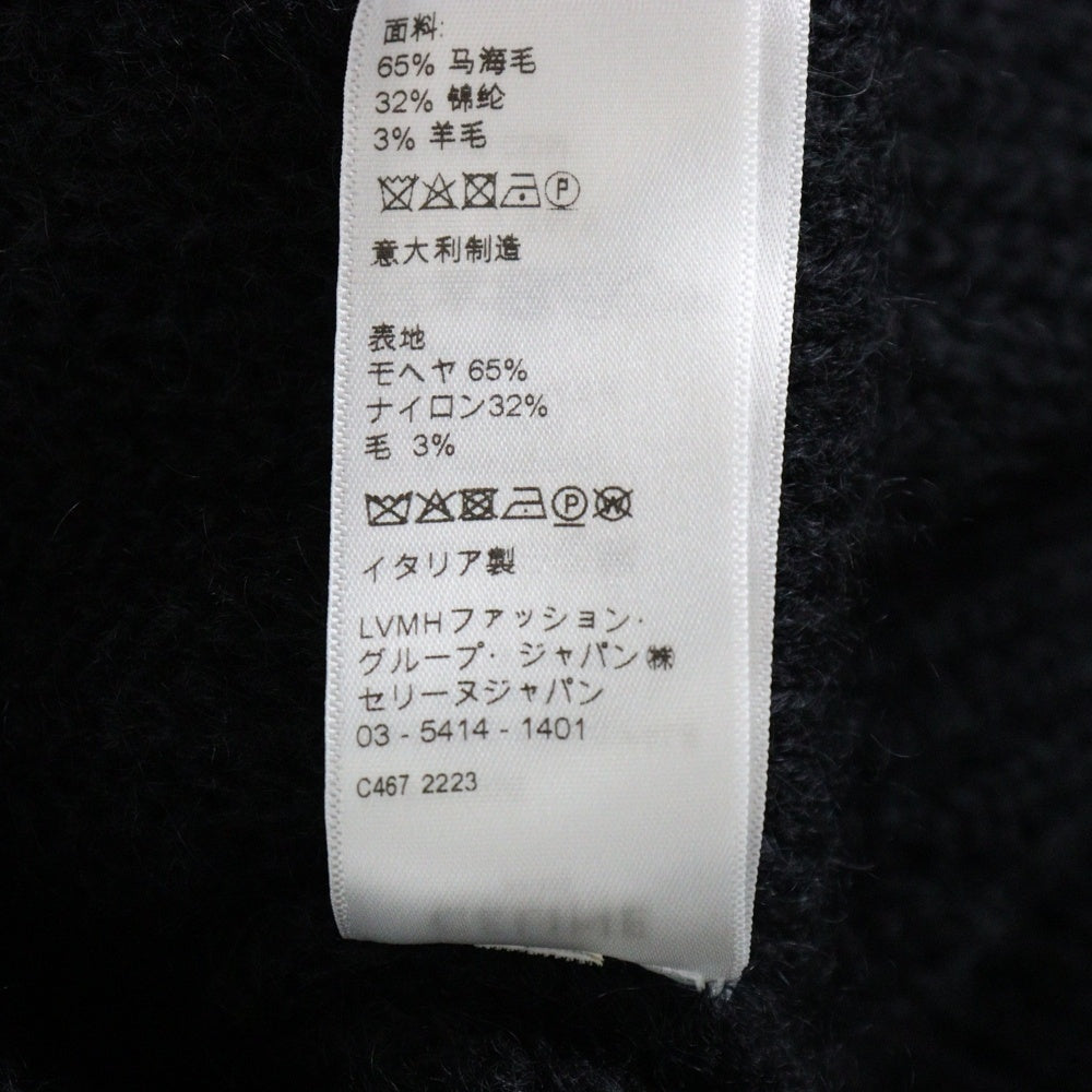 CELINE(セリーヌ) BOXY FLAG SWEATER IN MOHAIR KNIT フラッグ ボクシーモヘアニットセーター ブラック 2AB05599S