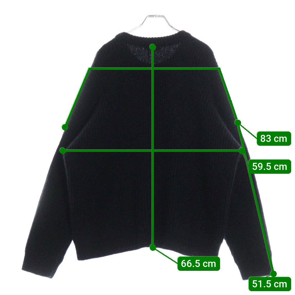 CELINE(セリーヌ) BOXY FLAG SWEATER IN MOHAIR KNIT フラッグ ボクシーモヘアニットセーター ブラック 2AB05599S