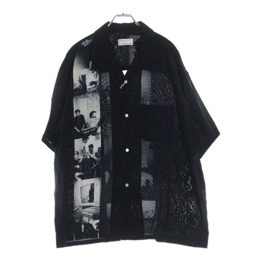 F-LAGSTUF-F(フラグスタフ) ×Larry Clark SS SHIRT ラリークラーク フォト 半袖シャツ ブラック 19AW-FS×LC-03