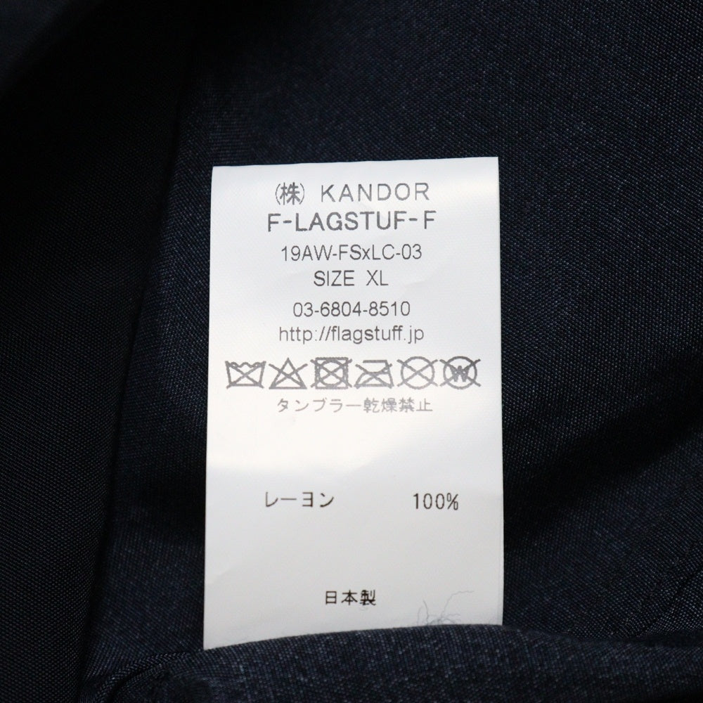 F-LAGSTUF-F(フラグスタフ) ×Larry Clark SS SHIRT ラリークラーク フォト 半袖シャツ ブラック 19AW-FS×LC-03