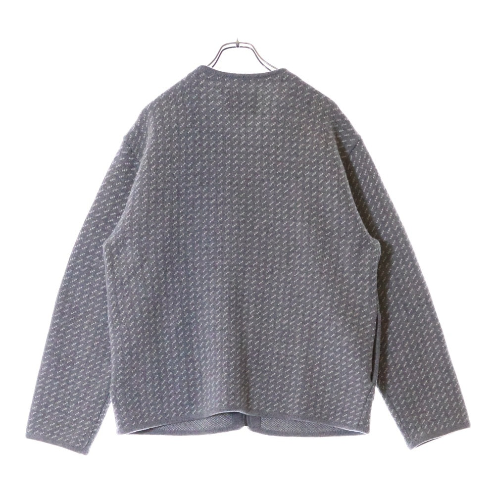Aim? Leon Dore(エメレオンドレ) ×WOOLRICH Birdseye Knit Liner Sweater ウールリッチ バーズアイ ニットライナーセーター グレー