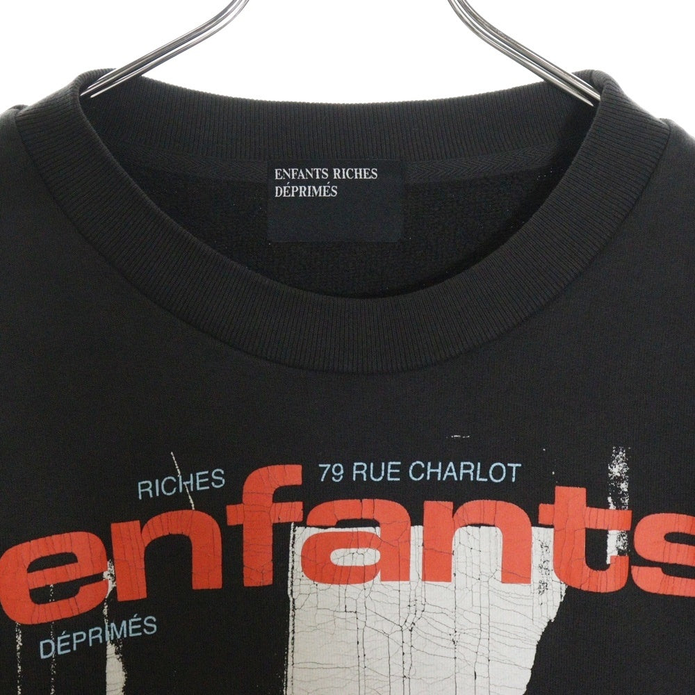 ENFANTS RICHES DEPRIMES(アンファンリッチデプリメ) Enfants Bondage 14 Crewneck Sweatshirt クルーネックスウェットシャツ トレーナー ブラック