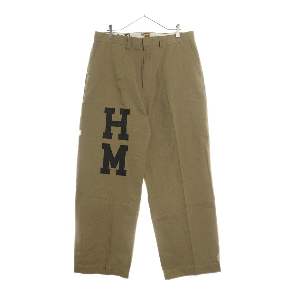 HUMAN MADE(ヒューマンメイド) ワイドチノパンツ ベージュ HM28PT012