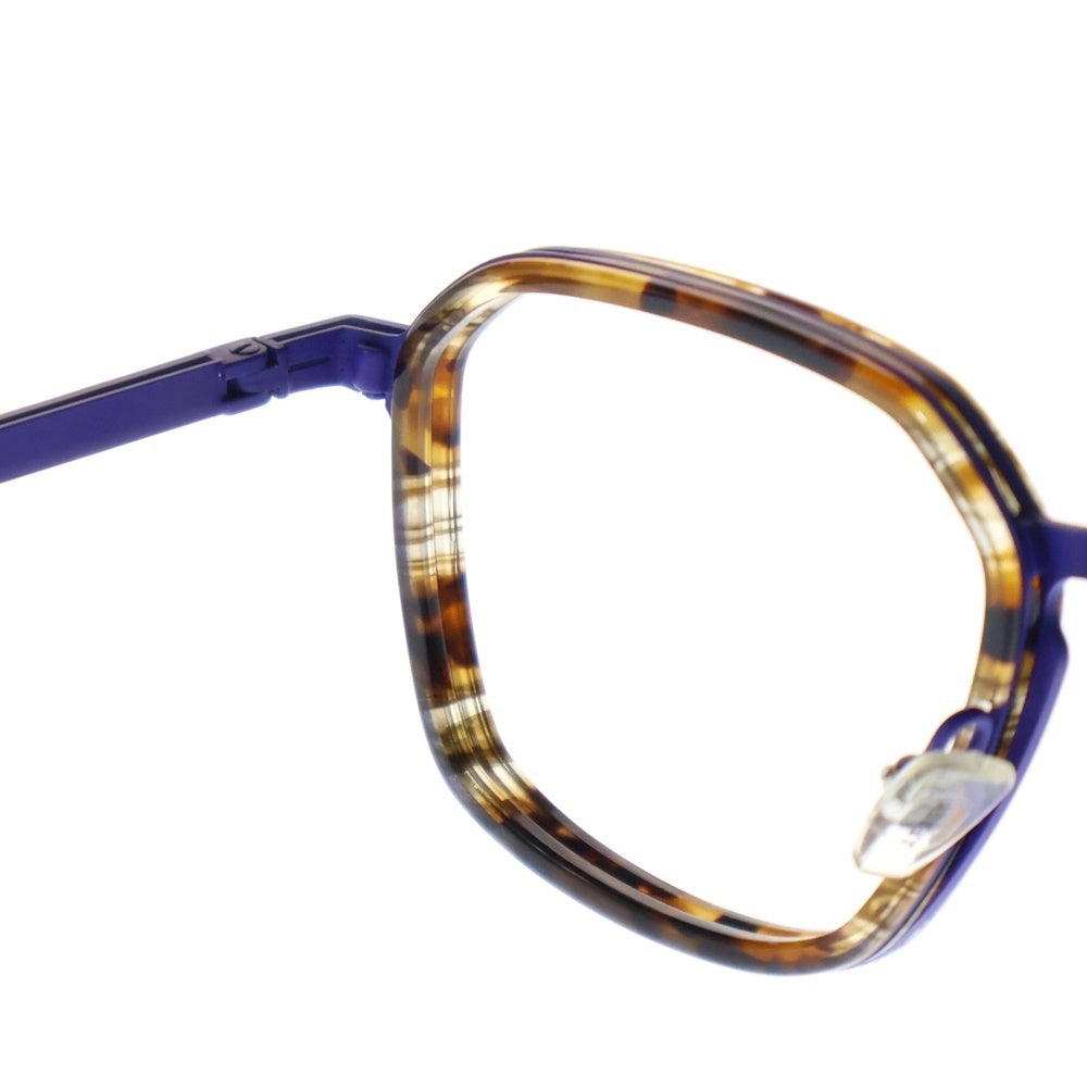 J.F.REY(ジェイエフレイ) SQUEARE EYEGLASSES レンズレス スクエアアイグラス アイウェア 眼鏡 パープル/ブラウン JF3033 4328