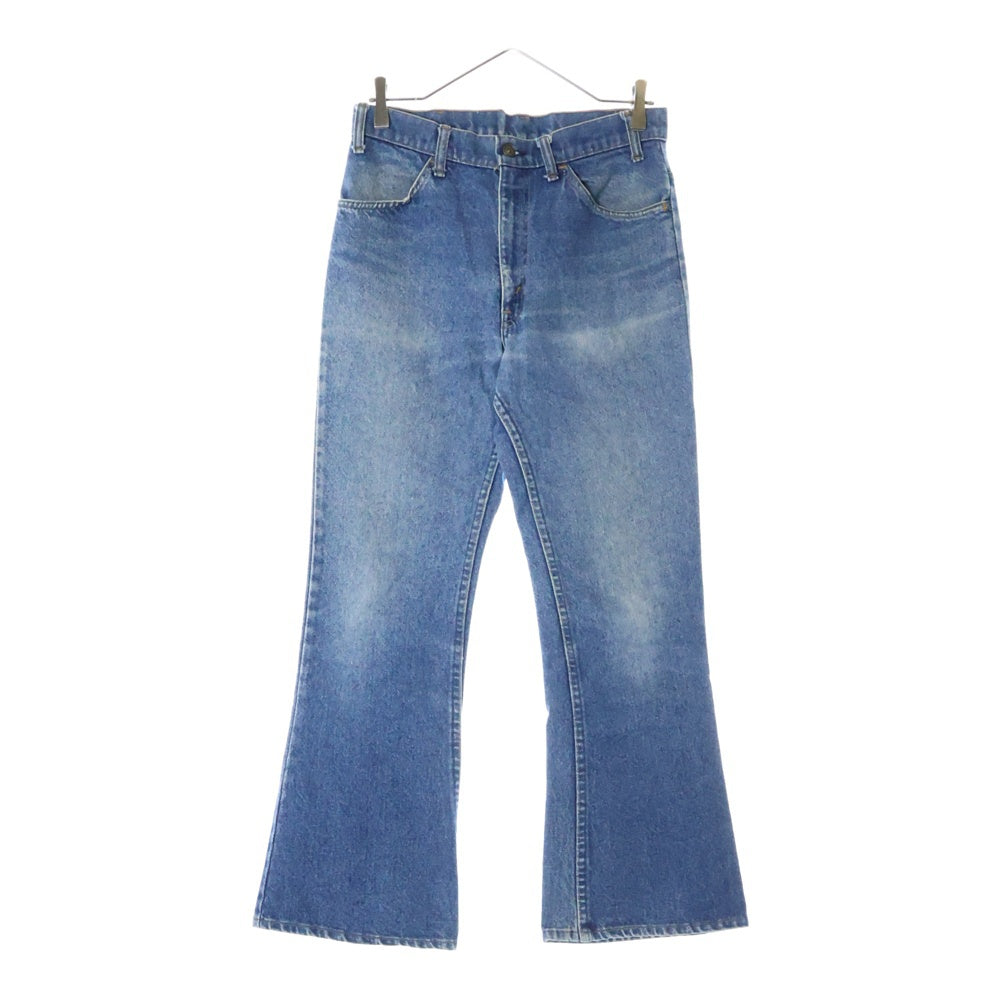 Levi's(リーバイス) 80S VINTAGE 646 オレンジタブ ボタン裏532 USA製 TALON42ジップ ジップフライ フレア ブーツカットデニムパンツ インディゴ