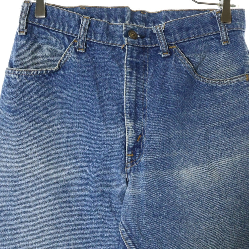Levi's(リーバイス) 80S VINTAGE 646 オレンジタブ ボタン裏532 USA製 TALON42ジップ ジップフライ フレア ブーツカットデニムパンツ インディゴ