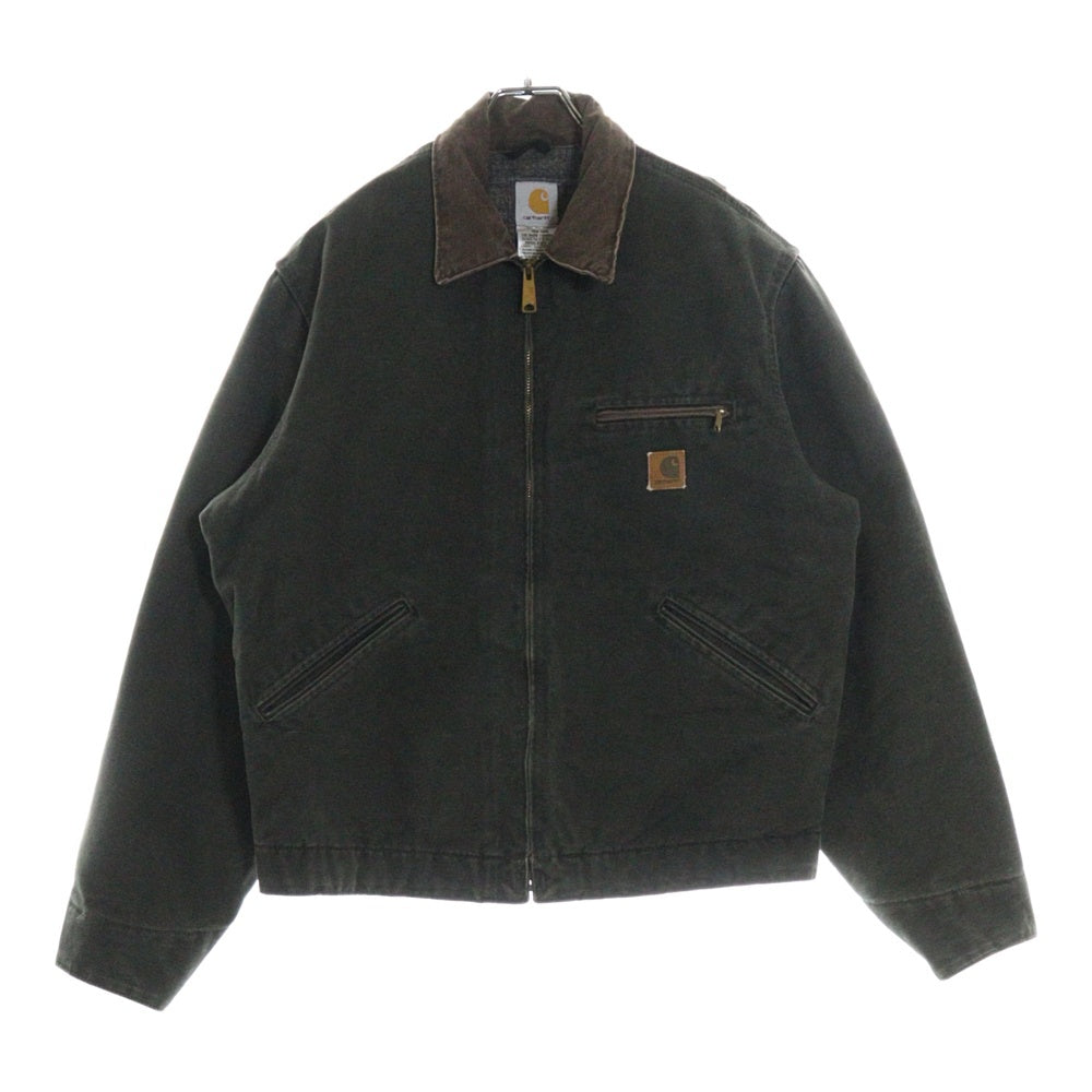 CARHARTT(カーハート) 00S DETROIT JACKET デトロイトジャケット ダック生地 ブランケットライナー付き モスグリーン J97 MOS