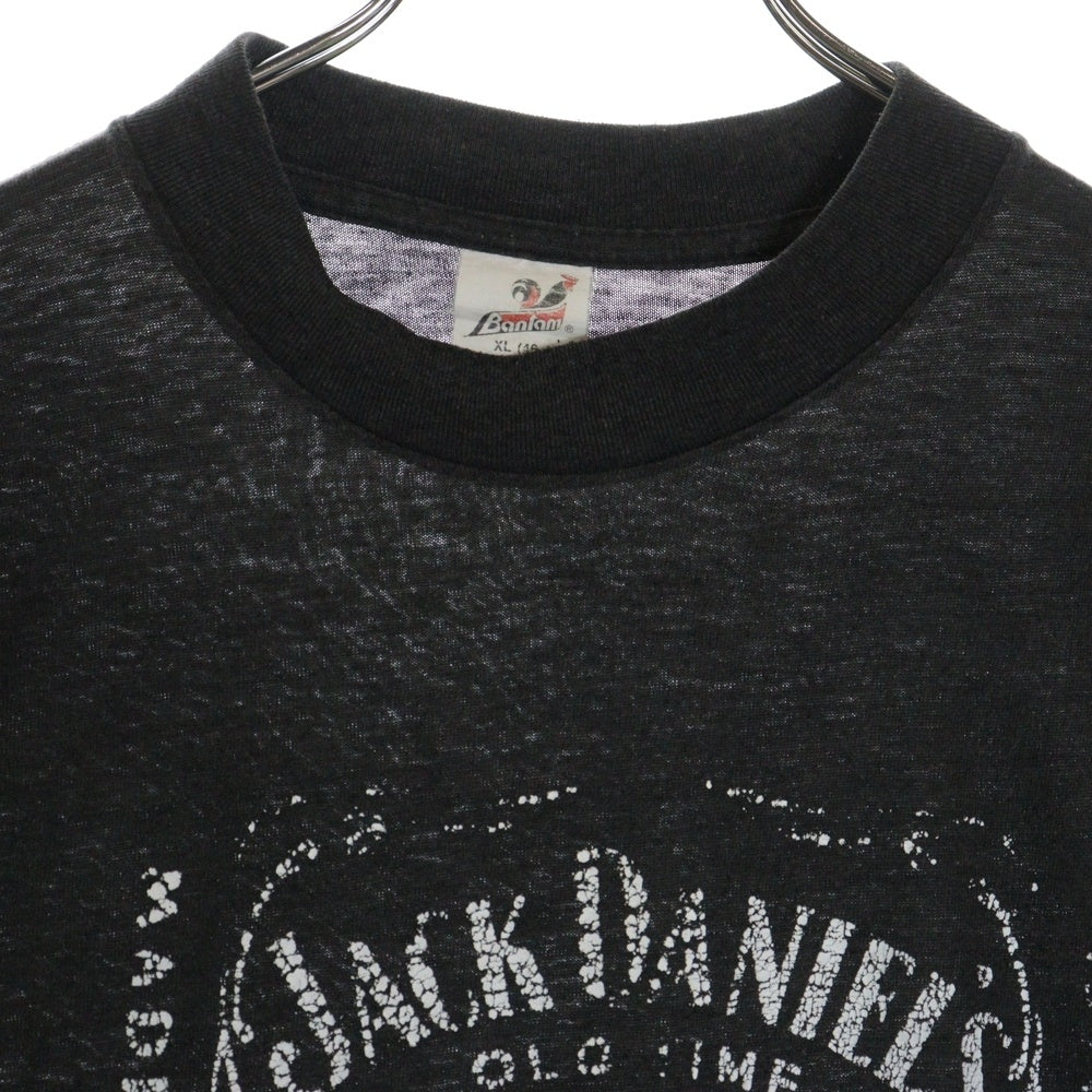 VINTAGE(ヴィンテージ) 70-80S VINTAGE JACK DANIELS TEE ヴィンテージ ジャックダニエルズ フロントプリントTシャツ 半袖クルーネックカットソー ブラック