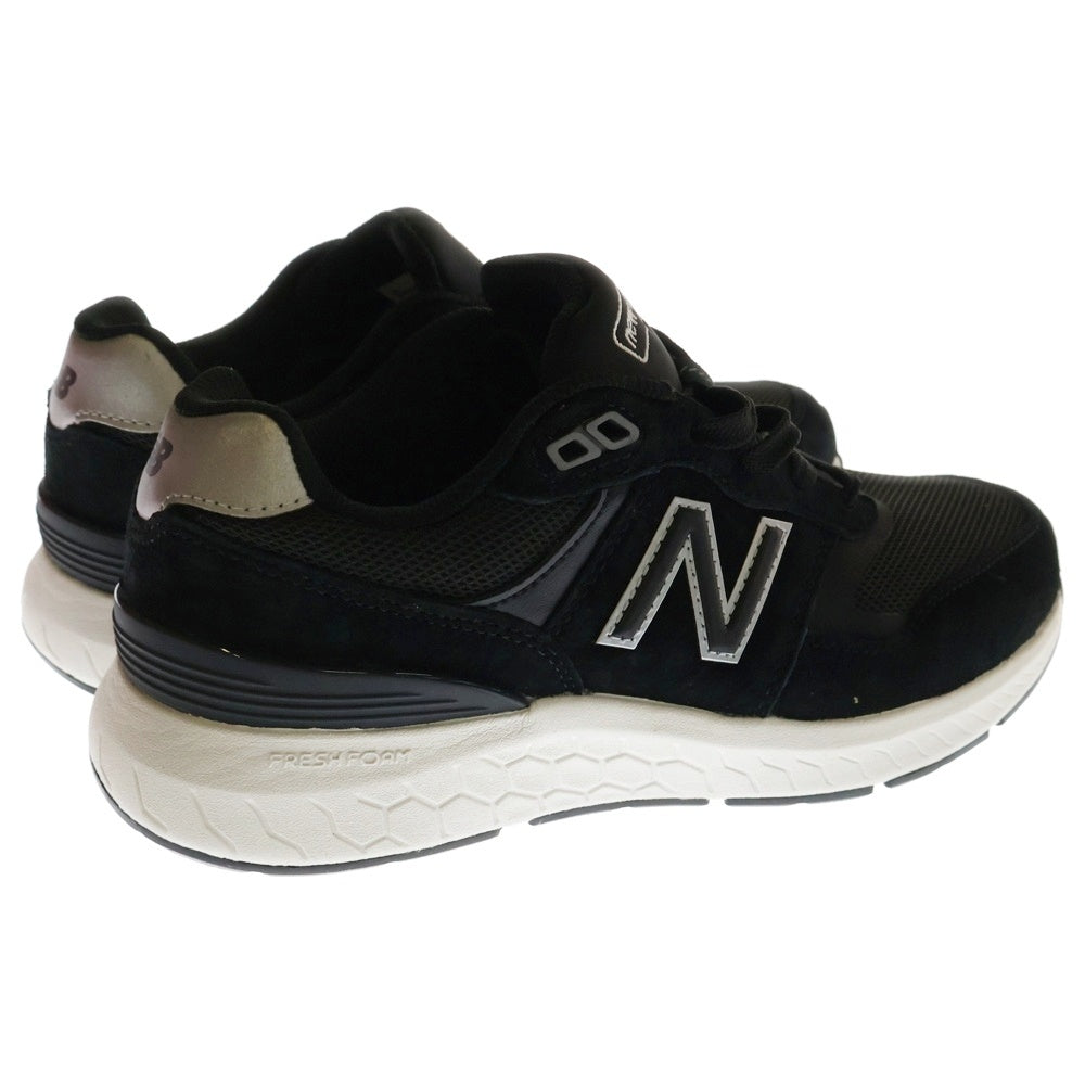 New Balance(ニューバランス) WW880BK6 スエードレザー ローカットスニーカー レディース ブラック/ホワイト US7.5/24.5cm