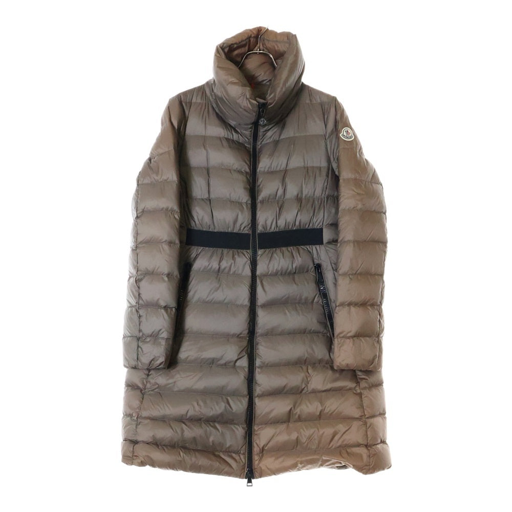 MONCLER(モンクレール) 15AW TALHOUET GIUBBOTTO タルウエ ロゴワッペン スタンドカラー ダウンコート ブラウン レディース A20934981305 53689