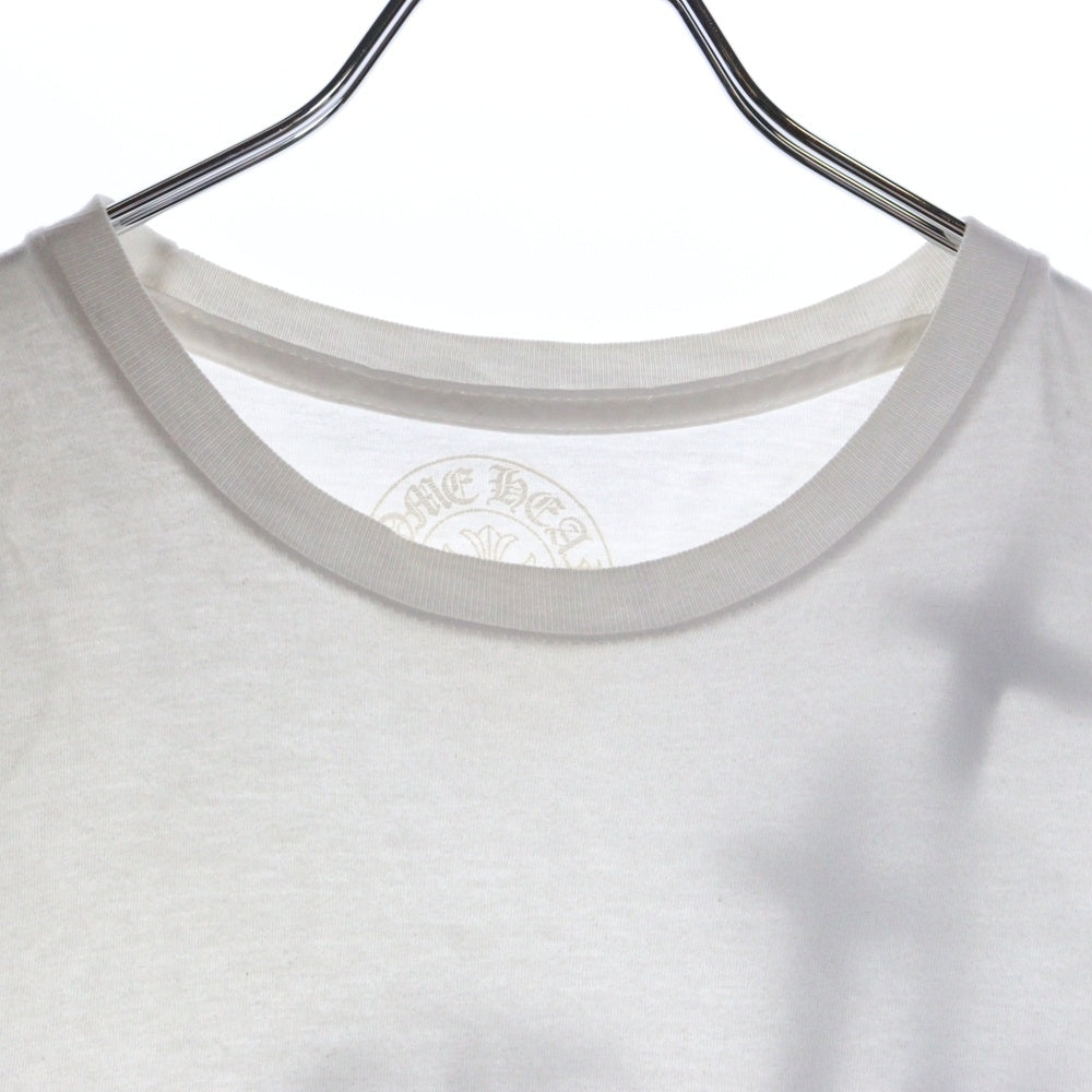 CHROME HEARTS(クロムハーツ) RS3 CROSS TEE アールエススリークロス 両面ロゴプリント 半袖ポケットTシャツ カットソー ホワイト