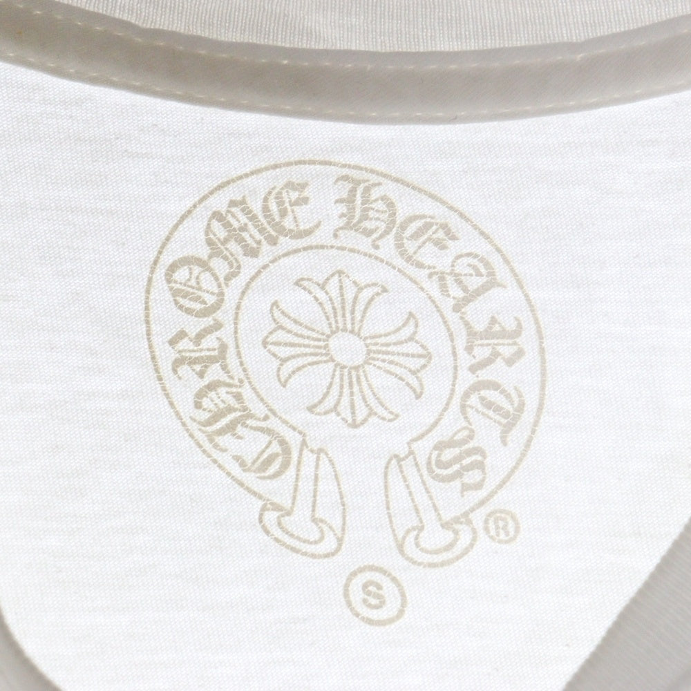 CHROME HEARTS(クロムハーツ) RS3 CROSS TEE アールエススリークロス 両面ロゴプリント 半袖ポケットTシャツ カットソー ホワイト