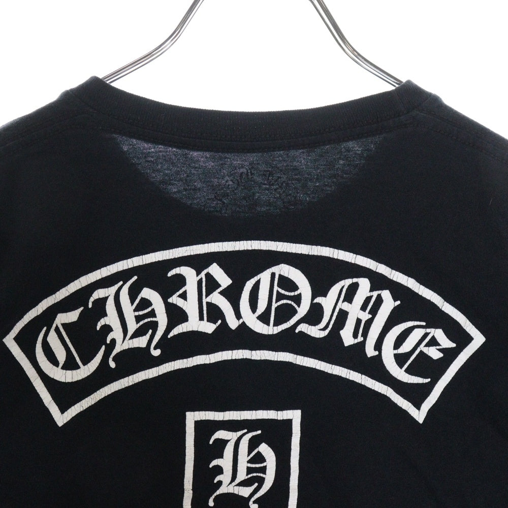 CHROME HEARTS(クロムハーツ) OLD LOS ANGELES FUCK YOU HORSESHOE L/S TEE オールド ロサンゼルス ファックユー ホースシュー 長袖ポケットTシャツ カットソー ブラック
