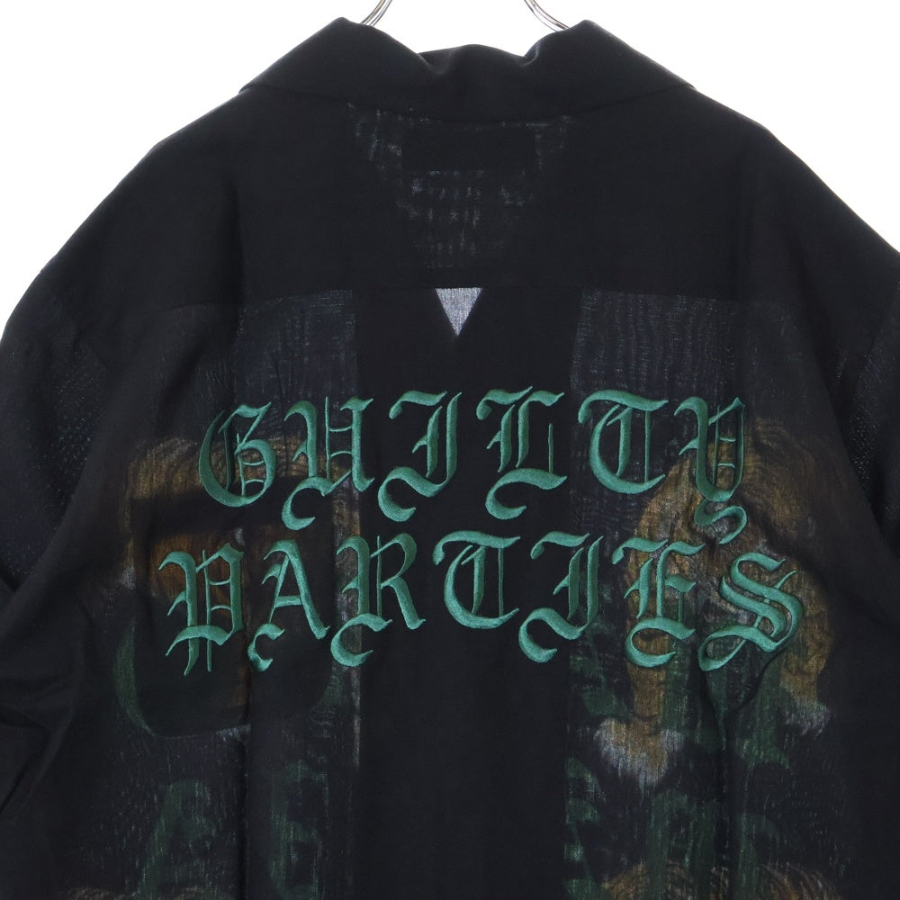 WACKO MARIA(ワコマリア) 25SS TIM LEHI HAWAIIAN SHIRT (TYPE-7) ティム リーハイ ハワイアン テンセル オープンカラー 半袖 シャツ ブラック 25SS-WMS-HI07