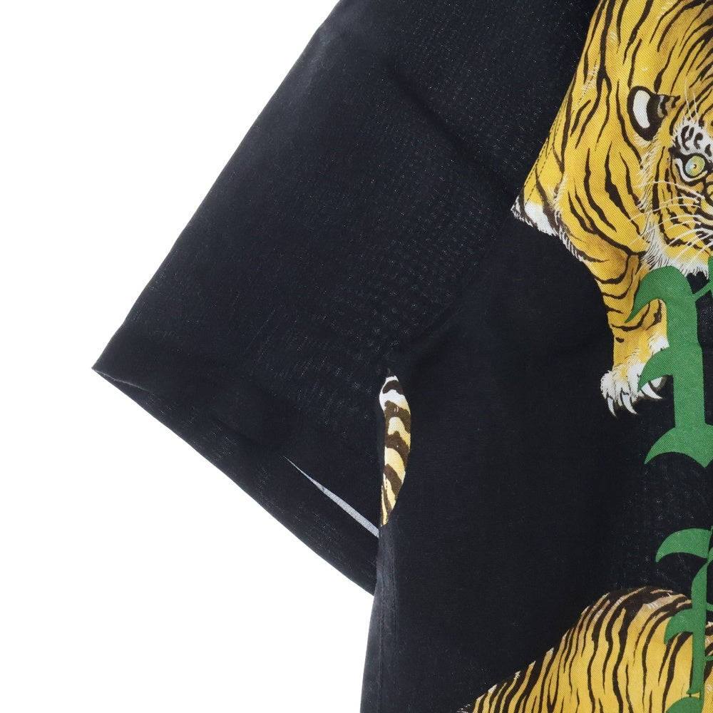 WACKO MARIA(ワコマリア) 25SS TIM LEHI HAWAIIAN SHIRT (TYPE-7) ティム リーハイ ハワイアン テンセル オープンカラー 半袖 シャツ ブラック 25SS-WMS-HI07