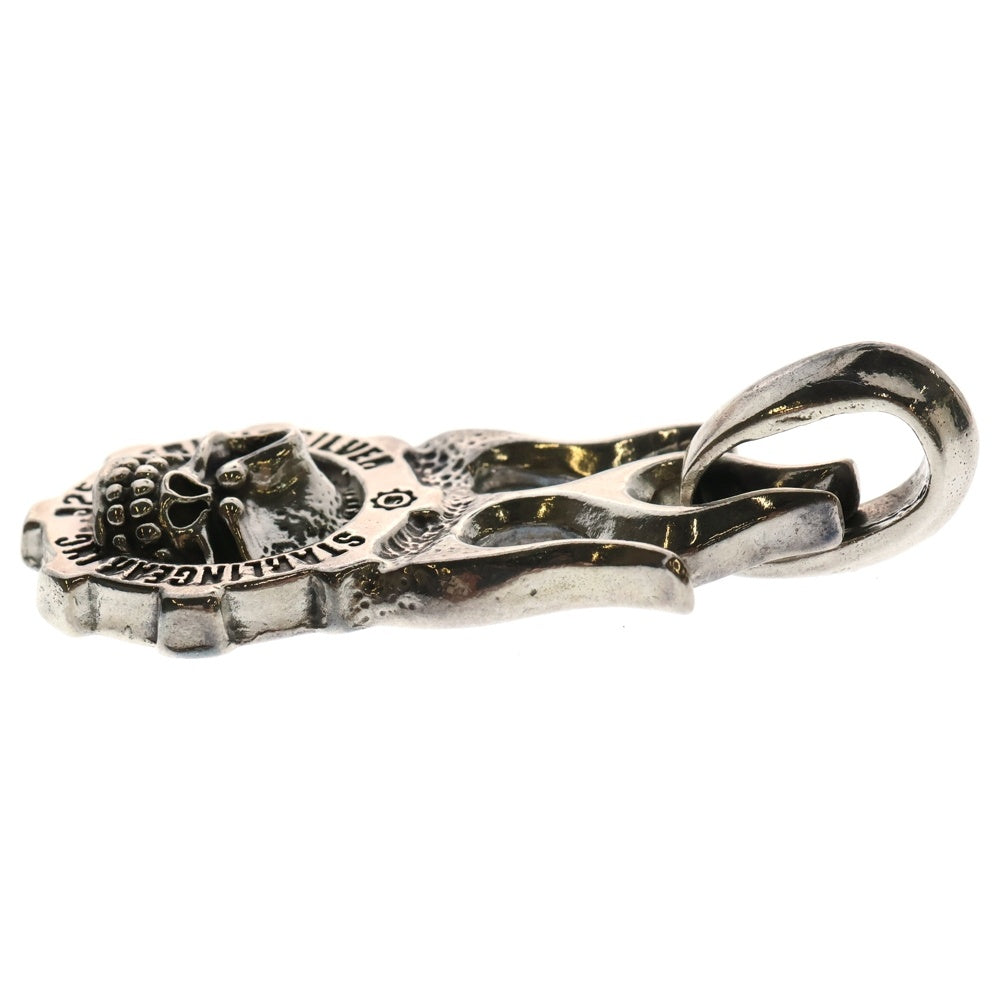 STARLINGEAR(スターリンギア) FLAMING GEAR SKULL 2004年限定 フレーミング ギア スカルフェイス ペンダントトップ シルバー