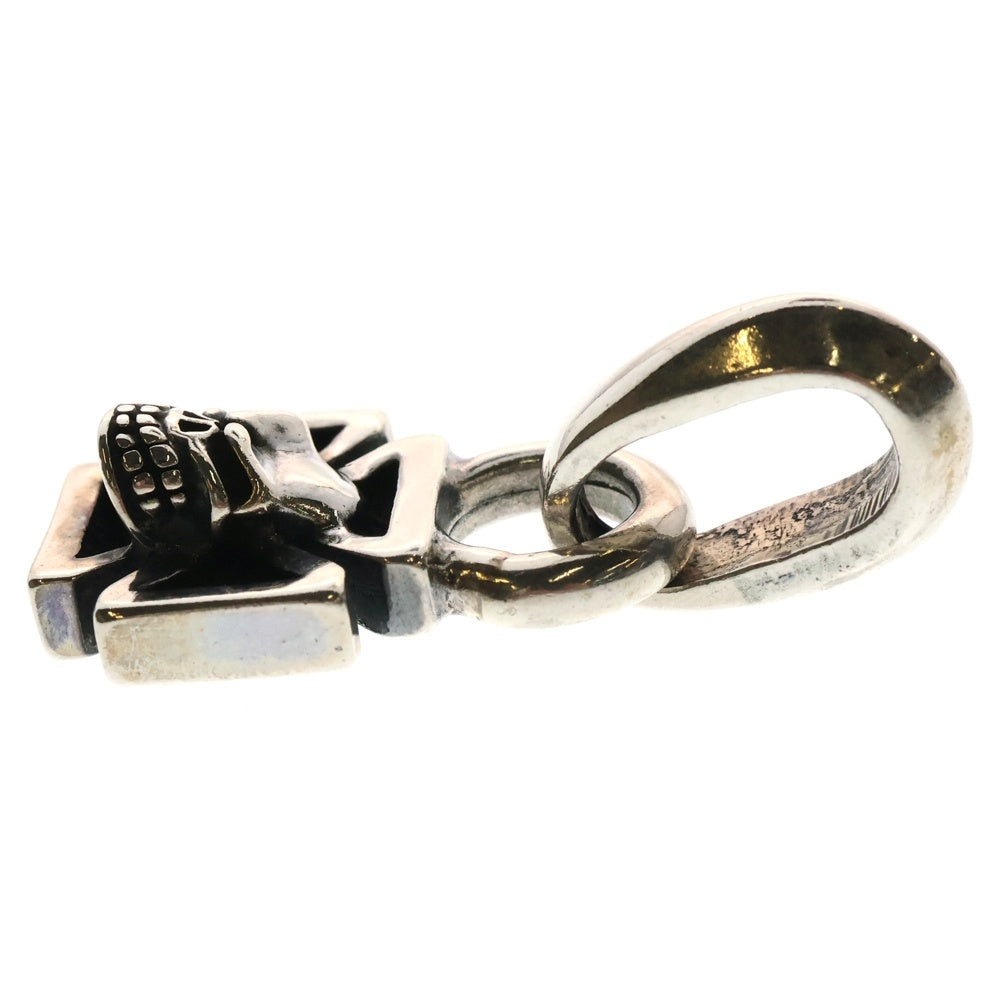 STARLINGEAR(スターリンギア) SMALL MAL TESE SKULL スモール モールティーズ スカル クロスチャーム ネックレストップ シルバー