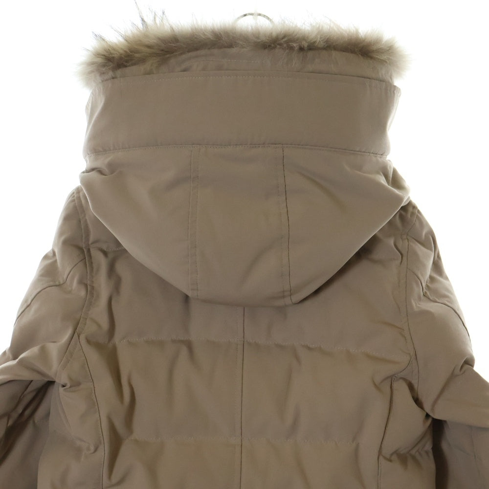 CANADA GOOSE(カナダグース) BELLEVILLE PARKA ベルビル パーカ フーデッドジップアップファーダウンコート ベージュ 2301JL