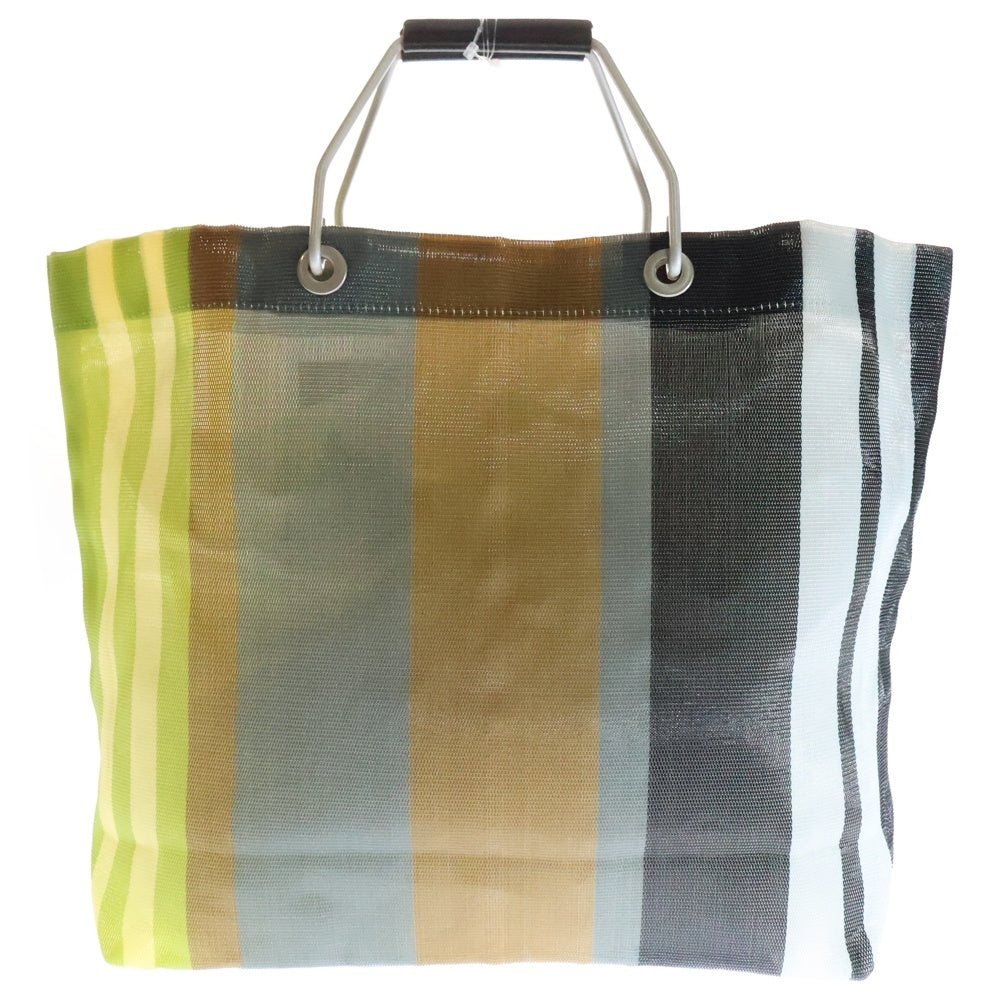 MARNI(マルニ) マーケット レザーグリップ付メタルハンドル レザーロゴデザイン ハンドバッグ マルチカラー SHMHR08A01TN296STW20