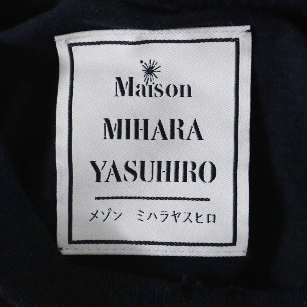 MAISON MIHARAYASUHIRO(メゾンミハラヤスヒロ) 24SS Distressed Tee グラフィックプリント 半袖Tシャツ カットソー ブラック K12TS582