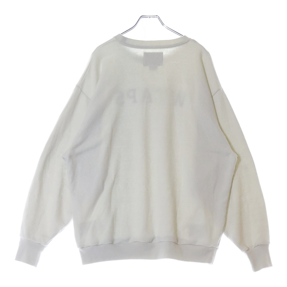 WTAPS(ダブルタップス) 22SS ACADEMY SWEATER アカデミーロゴプリント クルーネックスウェットトレーナー ベージュ 221ATDT-CSM18