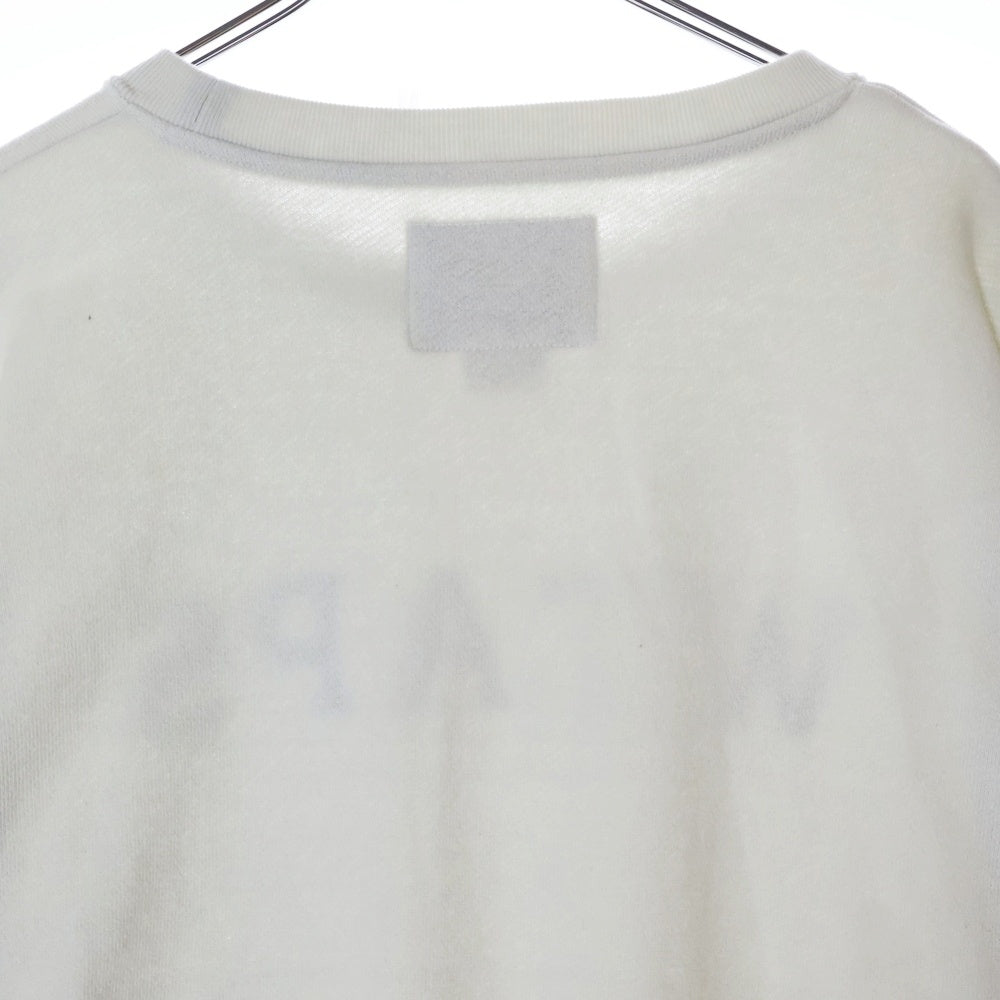 WTAPS(ダブルタップス) 22SS ACADEMY SWEATER アカデミーロゴプリント クルーネックスウェットトレーナー ベージュ 221ATDT-CSM18