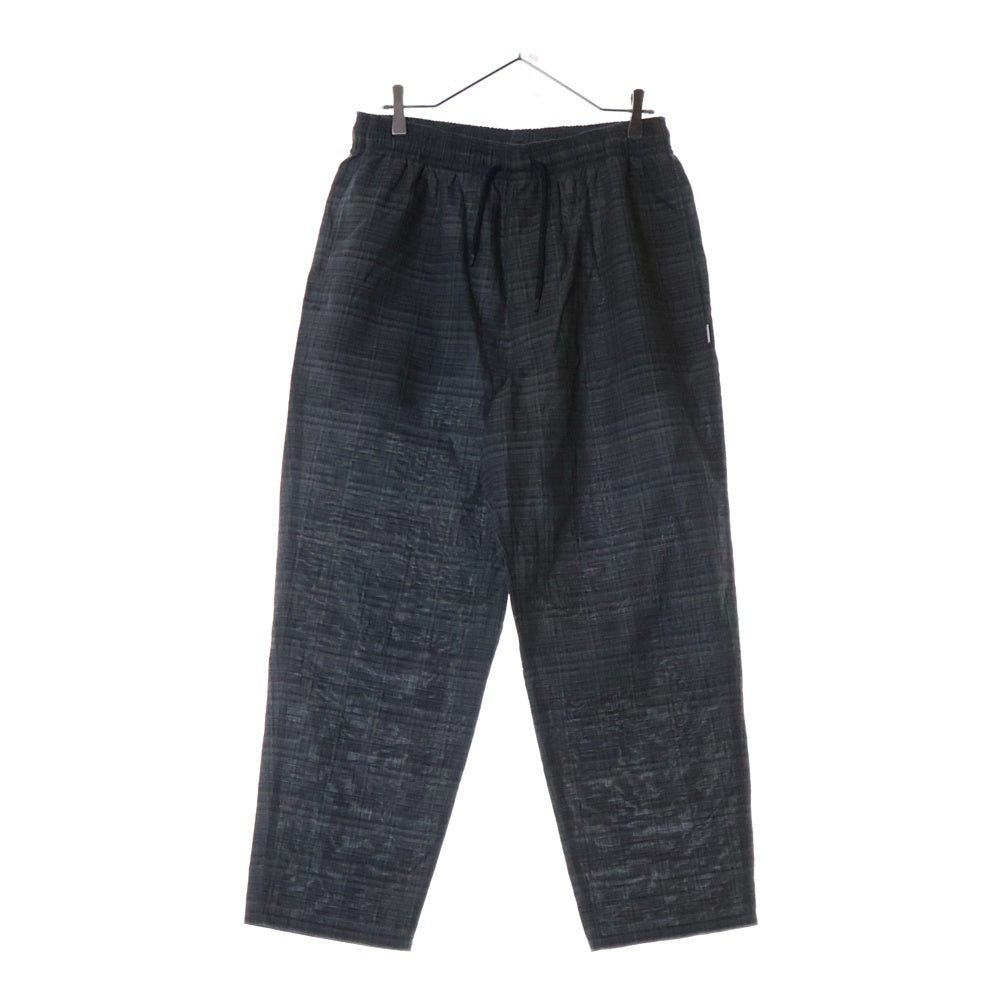 WTAPS(ダブルタップス) 24SS TROUSERS LNRY POPLIN チェック柄 ポプリン トラウザー イージーパンツ グレー 241CWDT-PTM05