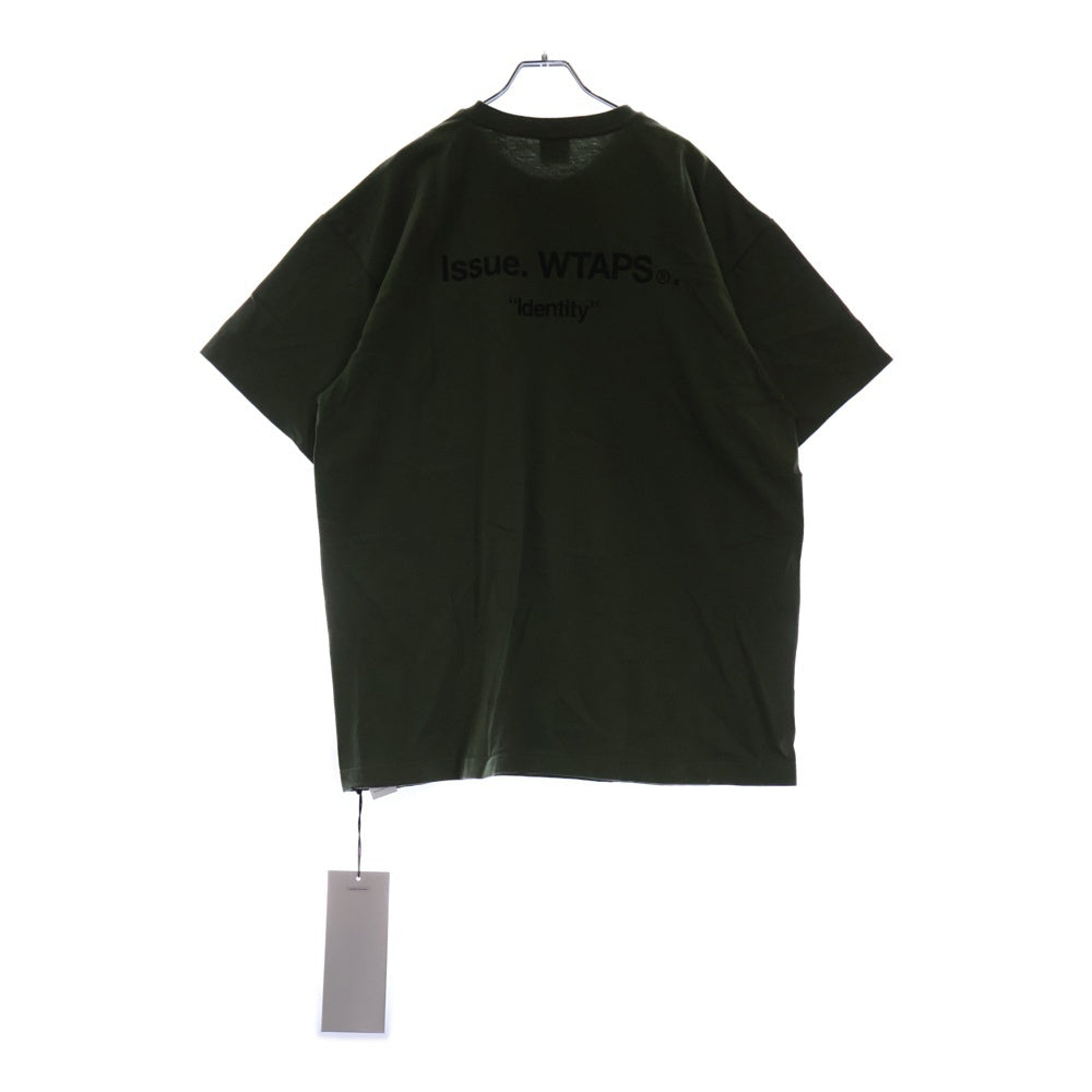 WTAPS(ダブルタップス) 22SS IDENTITY SS COTTON アイデンティティー ロゴプリント クルーネック半袖Tシャツ カットソー カーキ 221ATDT-STM07S