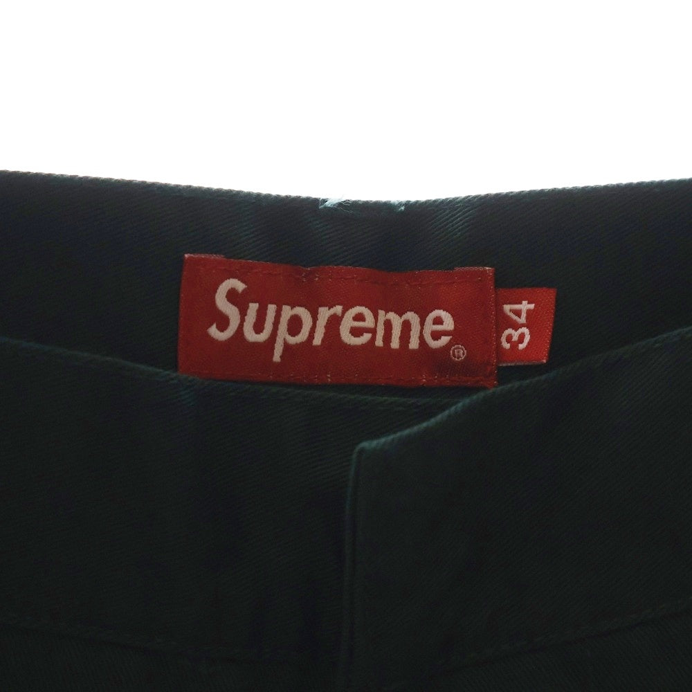SUPREME(シュプリーム) 19SS Work Short ワークチノ ノータックショーツ ショートパンツ グリーン
