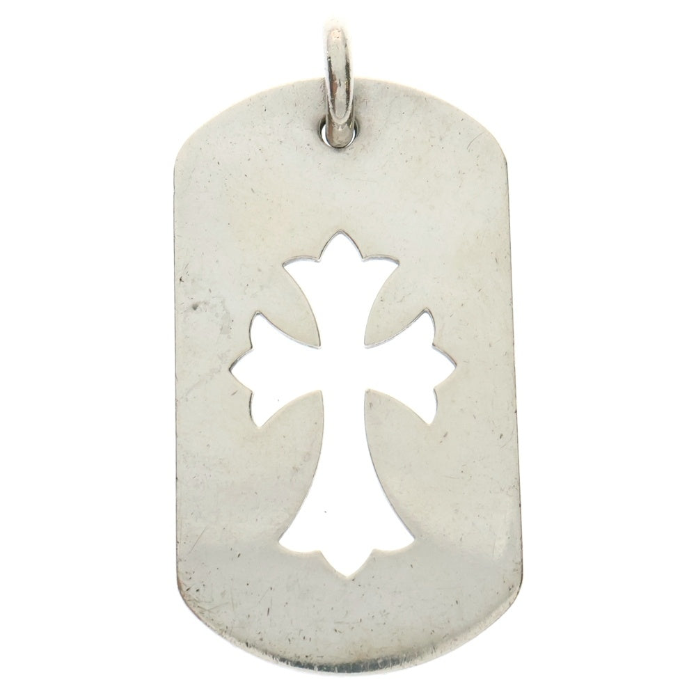 CHROME HEARTS(クロムハーツ) D TAG LRG CO CRS カットアウトクロスドッグタグ ラージ ペンダントトップ シルバー BCA239