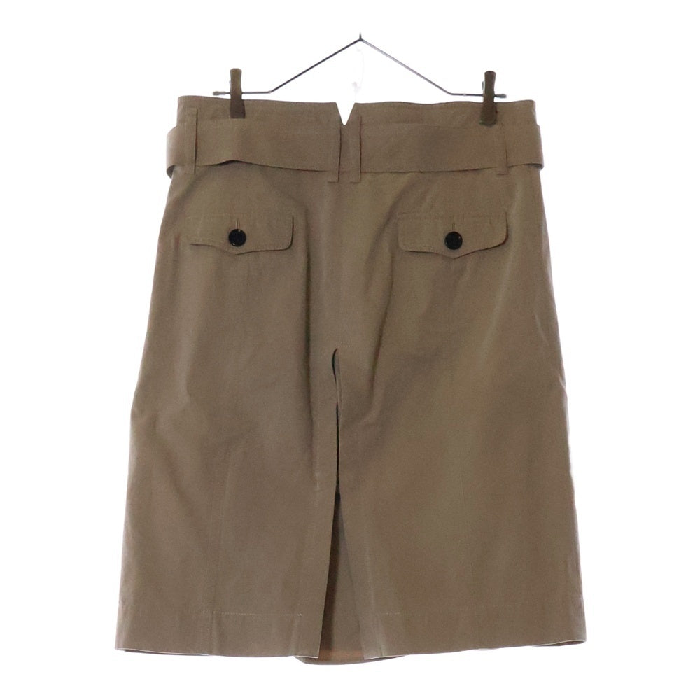 BURBERRY LONDON(バーバリーロンドン) トレンチコートデザイン ベルト付き コットン スカート ベージュ B2S07-300-51