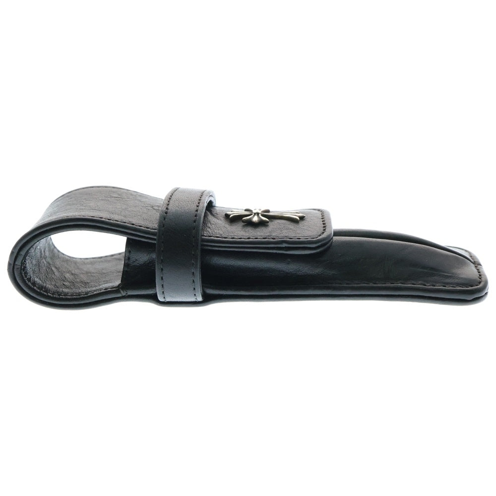 CHROME HEARTS(クロムハーツ) PEN CASE レザー CHクロス ペンケース ブラック
