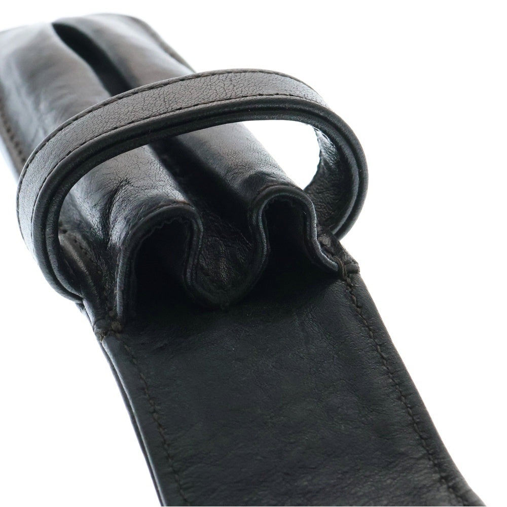 CHROME HEARTS(クロムハーツ) PEN CASE レザー CHクロス ペンケース ブラック