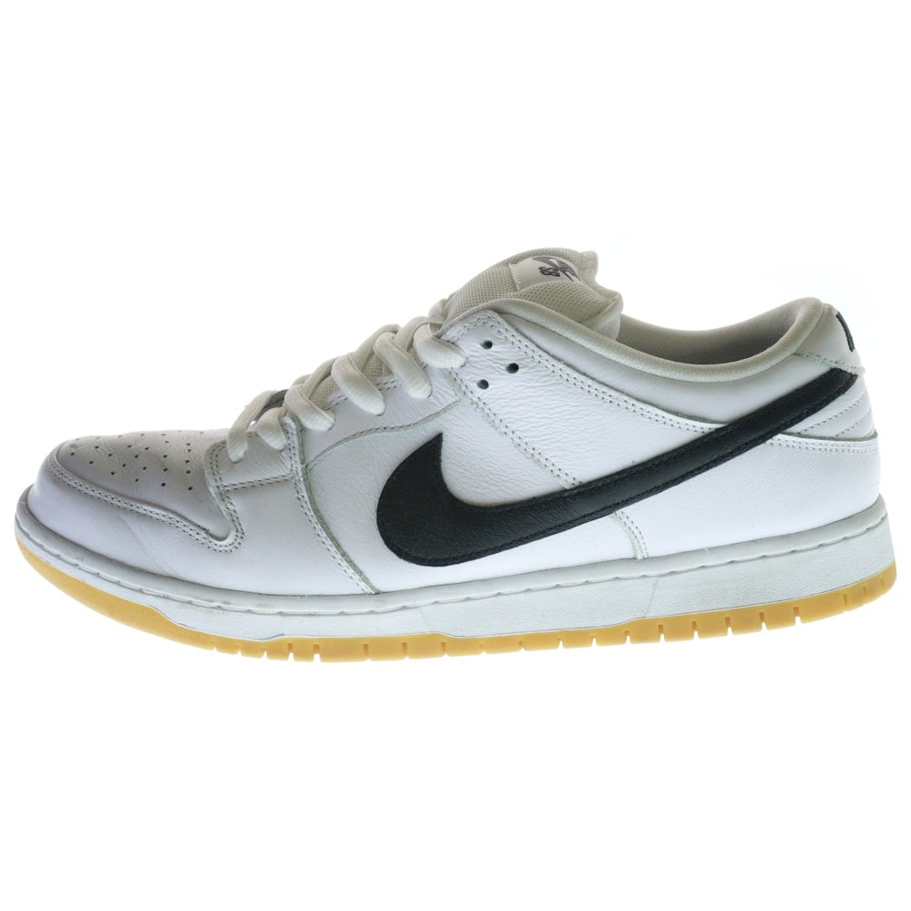 NIKE SB(ナイキエスビー) DUNK LOW PRO WHITE BLACK WHITE GUM LIGHT BROWN ダンク プロ ホワイト ブラック ホワイト ガム ライトブラウン ローカットスニーカー CD2563-101
