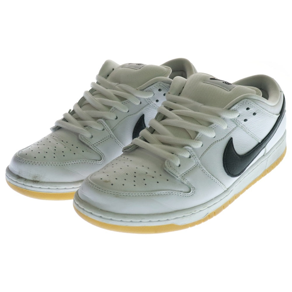 NIKE SB(ナイキエスビー) DUNK LOW PRO WHITE BLACK WHITE GUM LIGHT BROWN ダンク プロ ホワイト ブラック ホワイト ガム ライトブラウン ローカットスニーカー CD2563-101