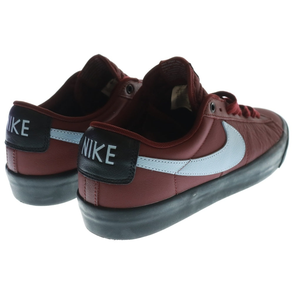 NIKE SB(ナイキエスビー) BLAZER LOW PRO GT DARK TEAM RED BLA ズーム ブレーザー プロ GT ダークチームレッド ブラック ライトアーモリーブルー ローカットスニーカー DV1226-600