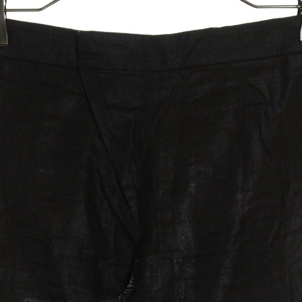 RAF SIMONS(ラフシモンズ) 3ポケット バイアスジップ ノータック ストレート スラックスパンツ ダークブラウン