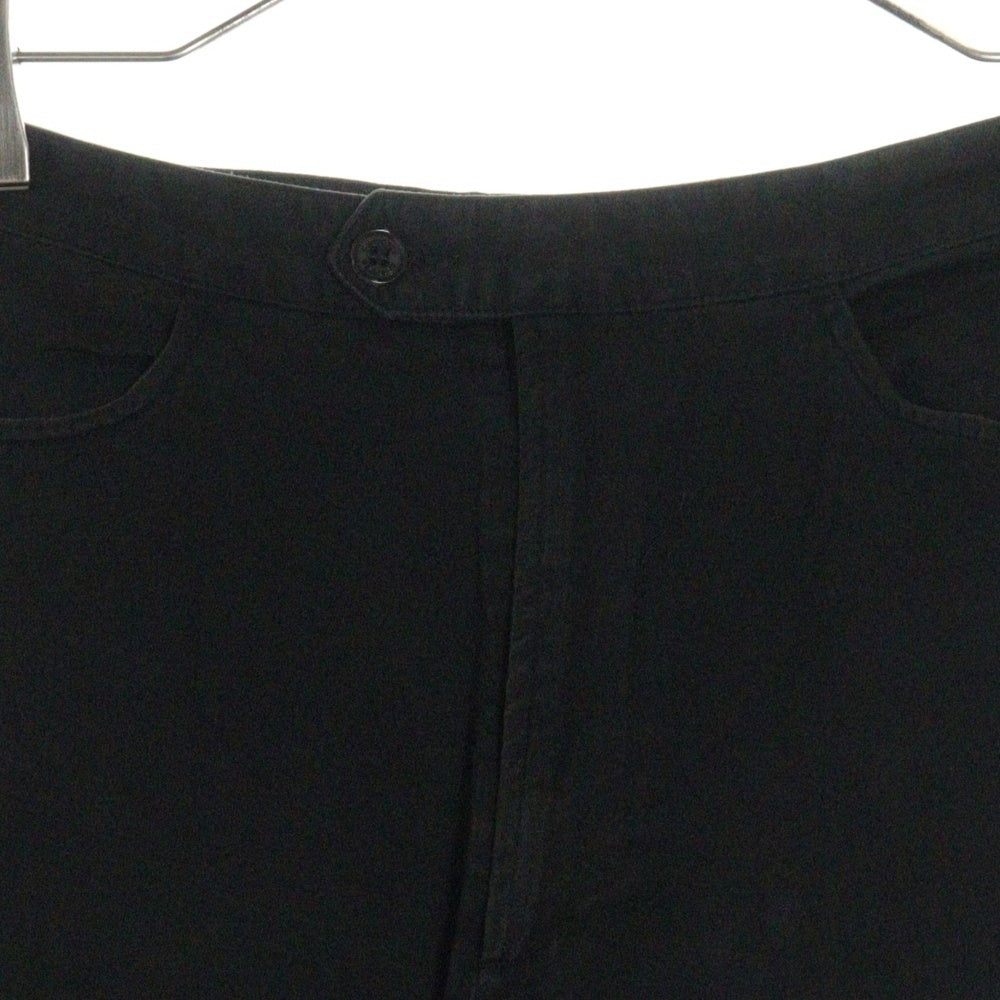 SAMSONITE(サムソナイト) レトロフィットバックポケット ジッパーフライ コットン ストレートパンツ ブラック