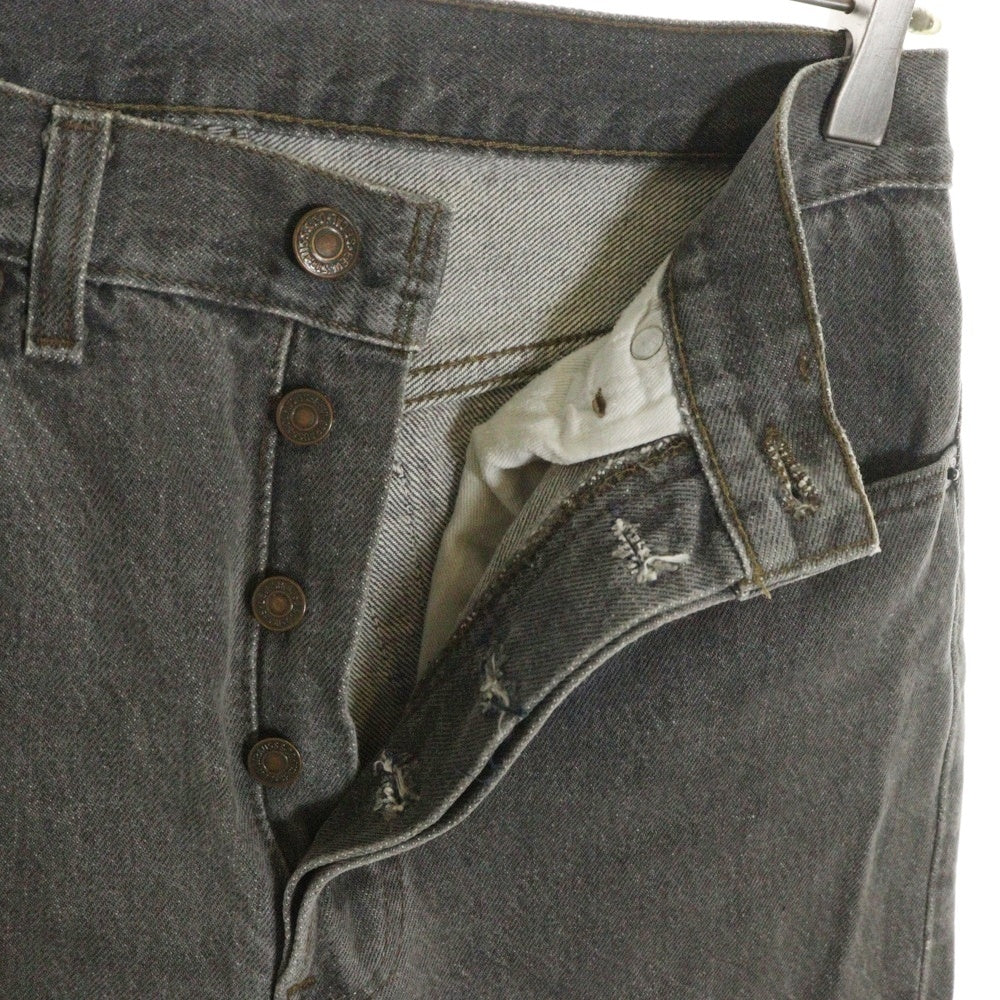 Levi's(リーバイス) 90S VINTAGE 501-5958 ヴィンテージ 先染め ボタン裏544 USA製 ボタンフライ デニムパンツ グレー