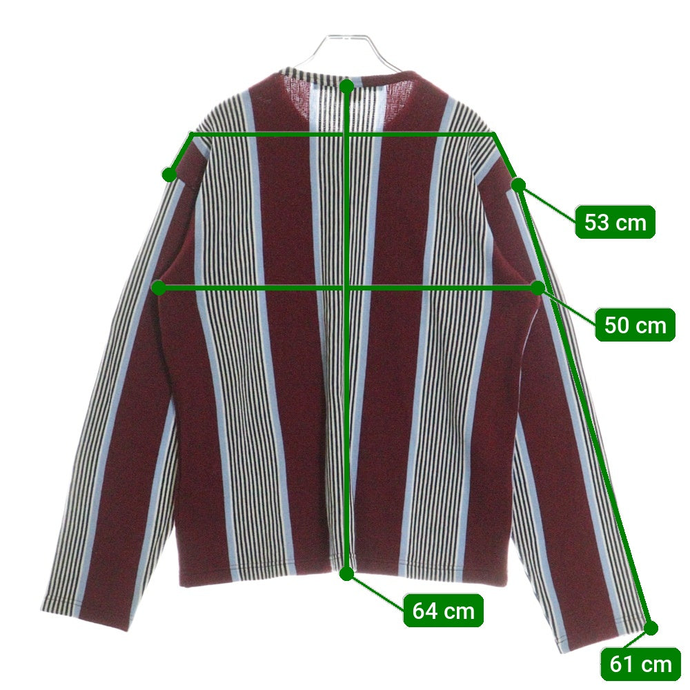 JUNYA WATANABE COMME des GARCONS(ジュンヤワタナベ コムデギャルソン) 02AW ミックスウール ストライプ クルーネック ニット セーター マルチカラー YG-T032 AD2002