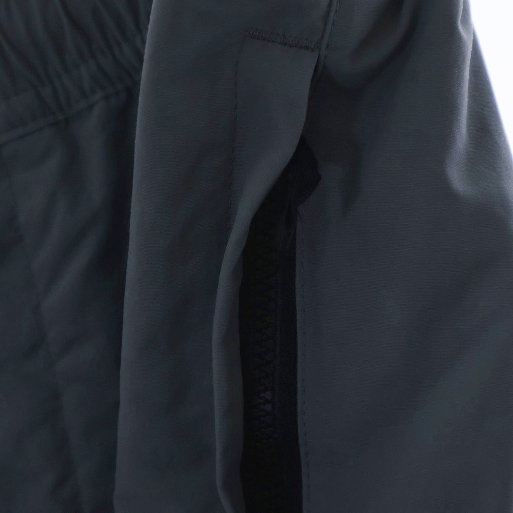 The Ennoy Professional(エンノイプロフェッショナル) 23AW ×スタイリスト私物 NYLON PADED PANTS ロゴエンブロイダリー ナイロン ドローストリング パテッドパンツ グレー AW23BRENPT05LP